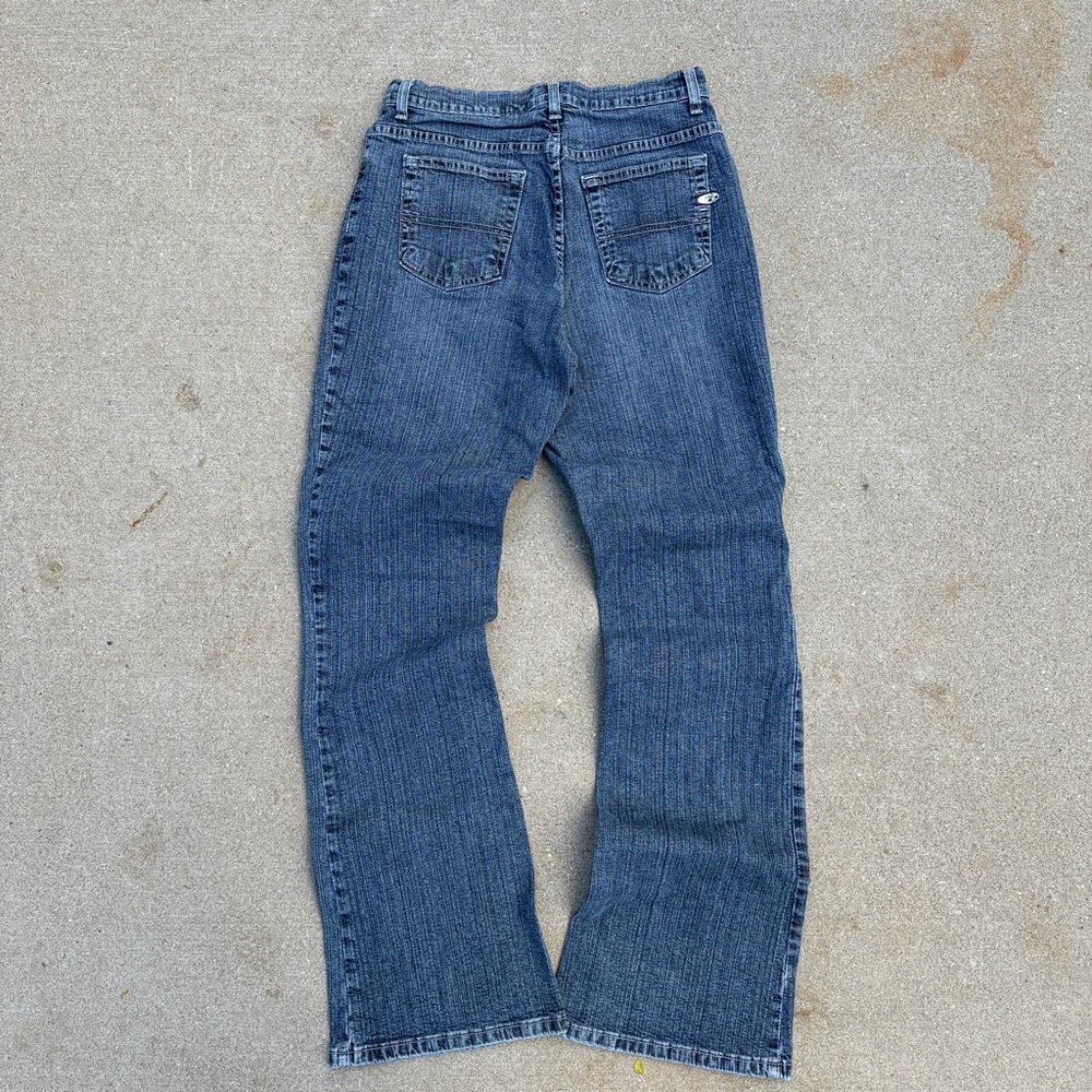 Point Zero Y2K Baggy Faded Boot Cut Jeans Blue Made in Canada